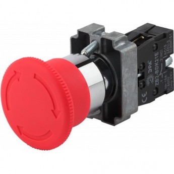 Кнопка ЭРА LAY5-BS542 "ГРИБОК" аварийная поворотн. с фиксацией BBG90-BS-K04E Б0045646