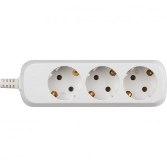 Колодка ЭРА KX-3e 3 розетки с зазeмлением