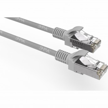Патч корд ЭРА SIMPLE F/UTP экранированный 1 м категория 5e серый
