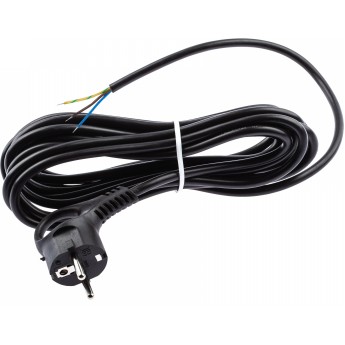 Шнур сетевой с вилкой ЭРА UX-3x0,75-3m-B с заземлением 3м ПВС 3x0,75мм2 черный